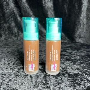 2 Pack! Uoma by Sharon C Flawless IRL Skin Perfecting Foundation, Black Pearl T1